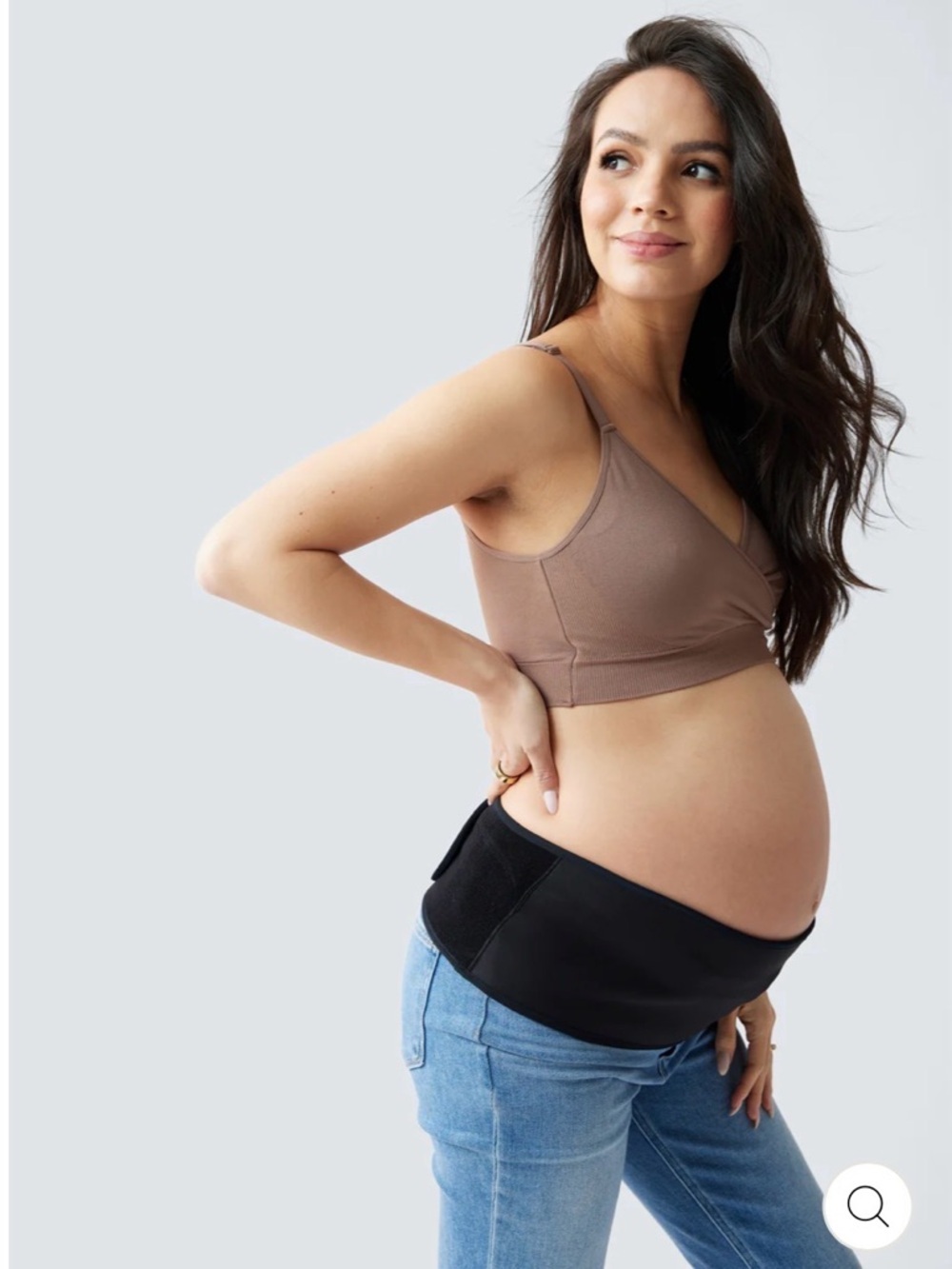 Ingrid &Isabel Pregnancy SupportBelt S/M Black MaternityBelly & Back Support NEW